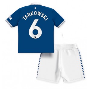 Everton James Tarkowski #6 Dětské Domácí dres komplet 2023-24 Krátký Rukáv (+ trenýrky)
